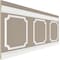 Ekena Millwork 94 1/2"L (Adjustable 40"H to 44"H) Ashford Scalloped Panel Traditional Wainscot Paneling Kit WPKUSC051P040 - alternate 3